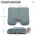 Premium Foldable Wheelchair Cushion (Grey / Wheelchair)