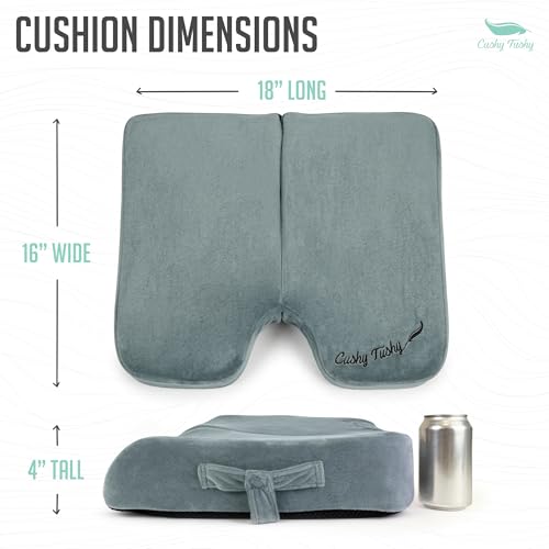 Premium Foldable Wheelchair Cushion (Grey / Wheelchair)
