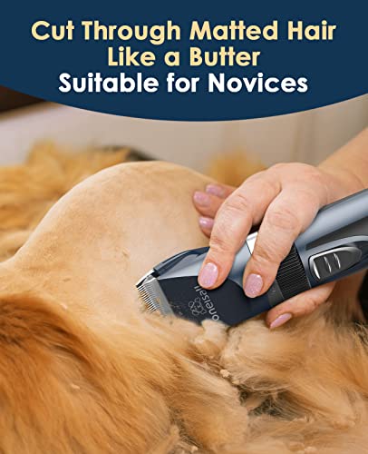 Quiet Cat Clippers for Matted Hair & Long Hair (Blue)