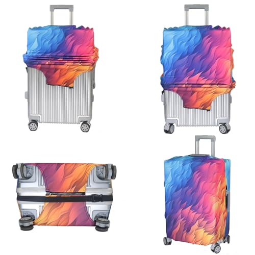 Thicker Travel Luggage Covers with Luggage Tag For Suitcase Tsa Approved (F2484 / XL)