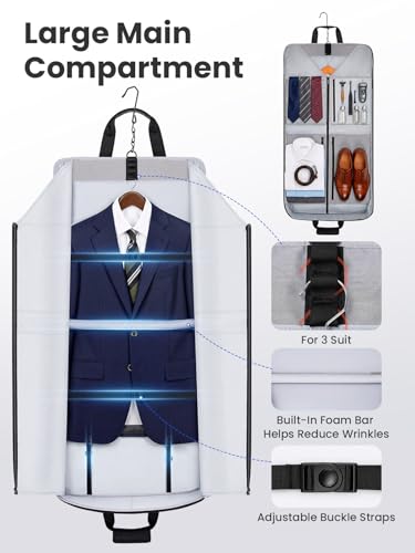 Garment Bags for Travel Fits 5 Suits