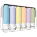 Travel Bottles for Toiletries 6 Pack (Light)