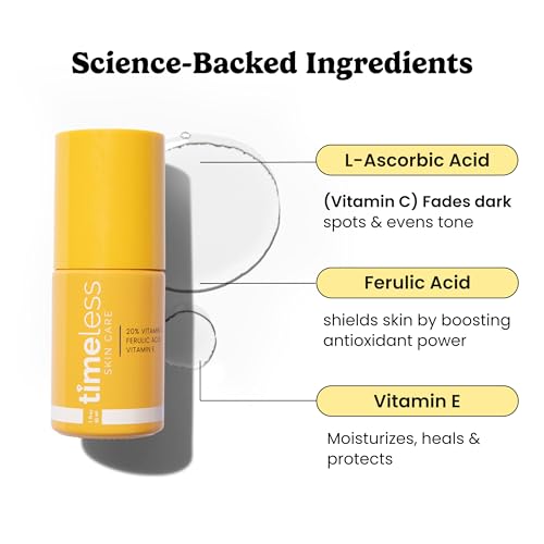 Timeless 20% Vitamin C + E Ferulic Acid Serum (1 Fl Oz (Pack of 2))