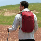Hiking Hydration Backpack with 2L (Red-3L Water Bladder)