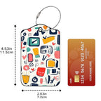 Luggage Tags for Suitcases (Abstract Doodles)