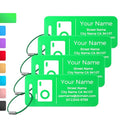 4PCS Personalized Luggage Tag (Green / Small)