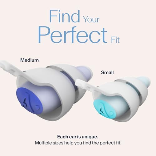 Alpine SleepDeep Reusable Earplugs for Sleeping (S + L)