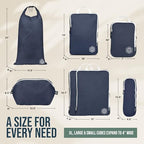 Large Compression Packing Cubes 7 (Navy/White)