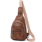 7L Sling Bag for Women Vegan Leather Crossbody Purse Chest Bags Fashionable Trendy Fanny Pack with Travel (7L / 7l-m-brown)