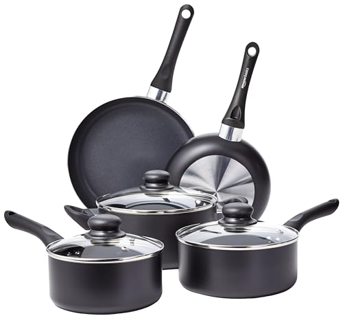 Non Stick Pots & Pans Set (8 Piece Set, Pots & Pans)
