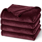 Fleece Blanket King 108"x90" (Wine Red / King(108" X 90"))