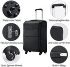Hanke 28 Inch Luggage with Spinner Wheels Expandable Large Suitcase with Wheels - Image 3
