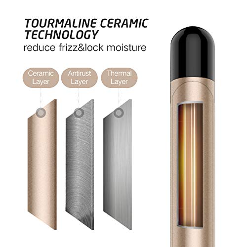 3 8 Inch Small Curling Iron for Short Hair Ceramic Tourmaline (3/8 Inch)