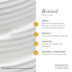 Advanced Firming Retinol Body Lotion + Retinol Eye Cream Face Moisturizer With Peptides Anti Aging 2pc Skincare Set For Women & Men (Retinol Eye Cream + Body Cream Set / 2 Piece Set)