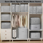 Comforter Storage Bag (Gray-3PCS)