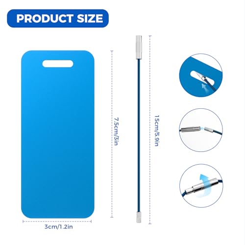 4PCS Personalized Luggage Tag (Blue / Small)