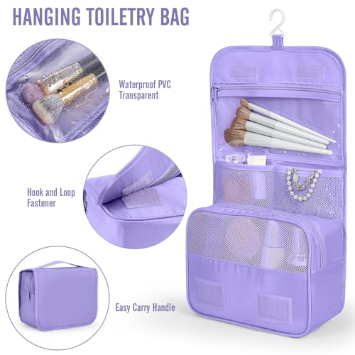 10 Set Packing Cubes for Travel Essentials (06 Attractive Purple)