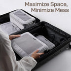 TripCozy Compression Packing Cubes (Grey / Set of 6)