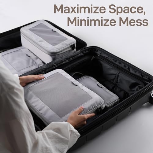 TripCozy Compression Packing Cubes (Grey / Set of 4)