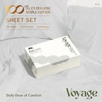 100% Egyptian Cotton Split King Sheets Sets for Adjustable Bed (Split King / 03 - Silver)