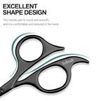 4.7 inch small nose hair scissors (Black)