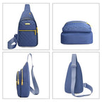 Small Sling Bag For Women Men Casual Crossbody Sling Backpack (8002-blue-2)