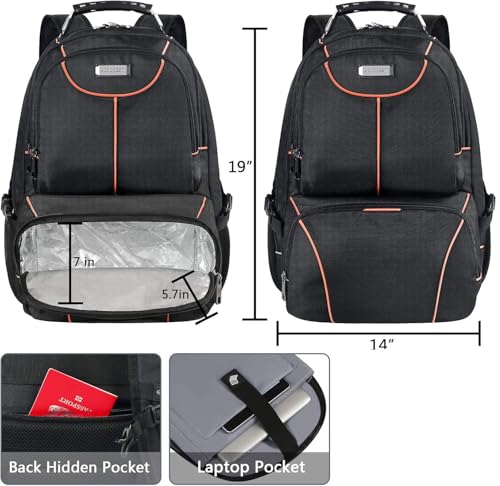 Lunch Bag Backpack (Orange-rfid-1)