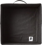 Collapsible Fabric Storage Bins Organizer with Handles (Black / 10.5"x10.5"x11")