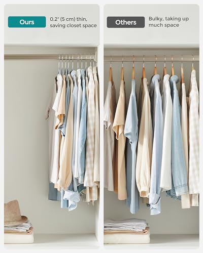 Plastic Clothes Hangers (50 Pack / Light Gray + Dark Gray)