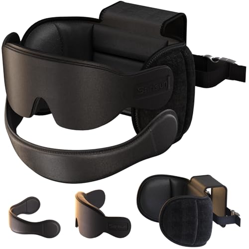 Travel Pillow with Chin Strap for Different Seats (Black)
