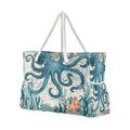 Large Beach Bags Totes Canvas Tote Shoulder Bag Soft Wave Water Resistant Bags for Gym Travel Daily Ocean (Ocean Octopus Vintage)
