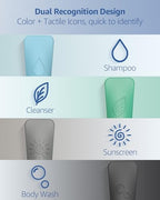 23 Pcs Travel Bottles for Toiletries (Blue-23PCS)