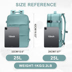 Travel Backpack For Women Men (25l / Blue)