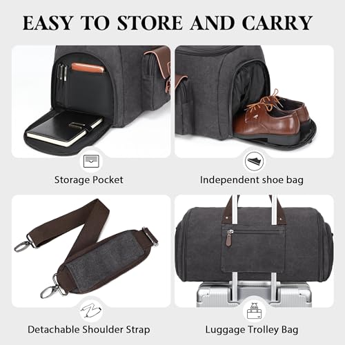 Garment Bags for Travel (Grey 01 / Large-50L Duffle Bag)