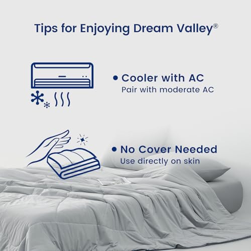 Outlast® Deepsleep Cooling Comforter (Light Gray With Navy Trim / Classic 68"x90")