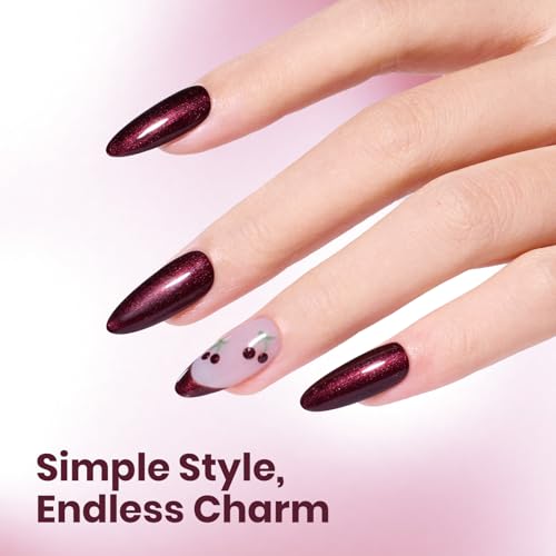 Beetles Burgundy Shimmer Gel Polish (C - Shimmery Red | Cherry Mocha)