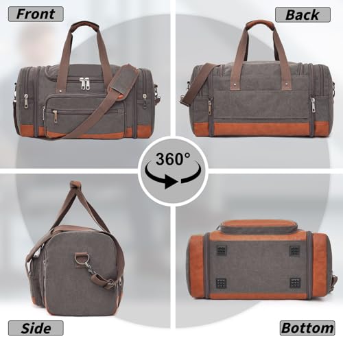 Men'S Duffle Bag For Travel (Grey)
