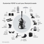 YOYO3 Travel Stroller from 6 Months (Black/Taupe)