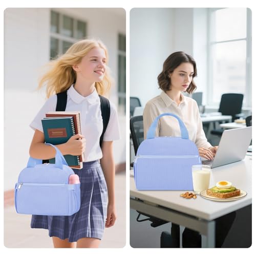 Lunch Box for Women (B-B-Corduroy Blue / Medium - 10L)
