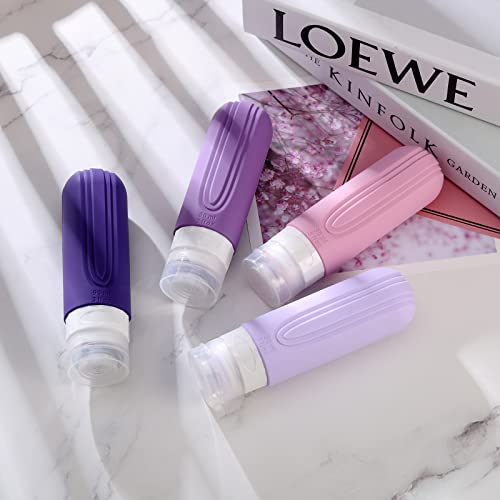 Travel Bottles for Toiletries (Purple)