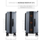20 Inch Carry On Luggage 22x14x9 Airline Approved Suitcase (Carry-on 20 Inch / Grey)