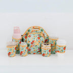 LunchTote Zippered Bag Insulated Neoprene Caddy (Paradise Punch / X-Large 6.5 Quart Lunch Tote)