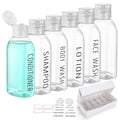 Travel Bottles for Toiletries 6 PCS 3.4oz Plastic Bottles with White Box (New Clear with Box)