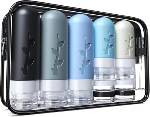 19 pack Travel Bottles for Toiletries (Grey)