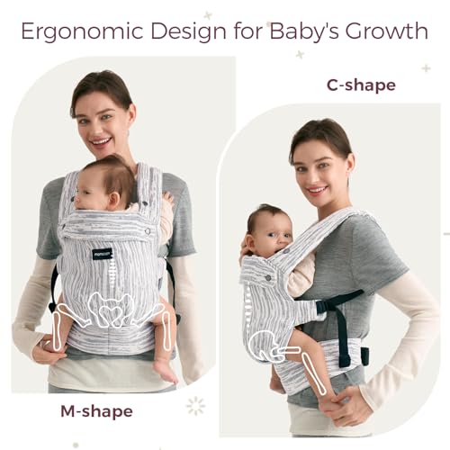 PureHug Baby Carrier (Linen-Time Heritage Beige / Regular Fit (25"-50" Waist))