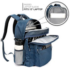 26L Backpack for College (Navy Blue / 16.5 Inch)