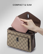 RFID Passport Holder Travel Wallet for Women (Nude Pink)