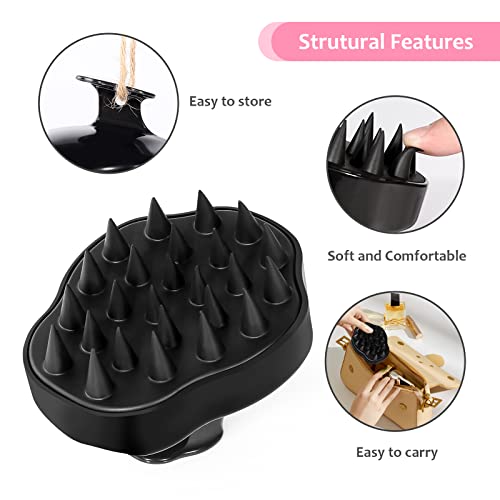 Scalp Massager Shampoo Brush (Black)