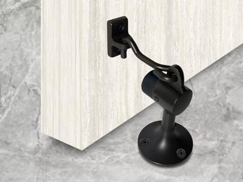Solid Brass Door Stop (2 Pack / Oil-Rubbed Bronze(3-15/16"))