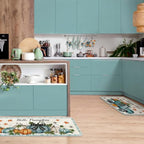 10 Pcs Fall Thanksgiving Pumpkin Kitchen Decor Set (Light Blue / Classic Pumpkins)